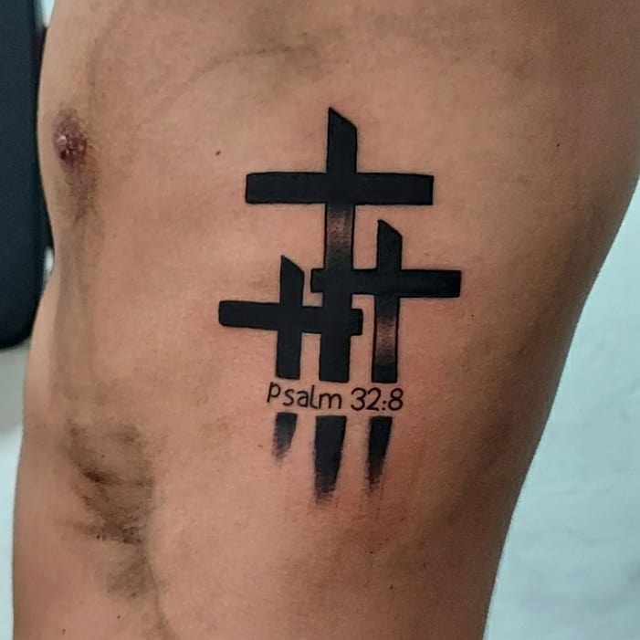 Multiple Cross Tattoo