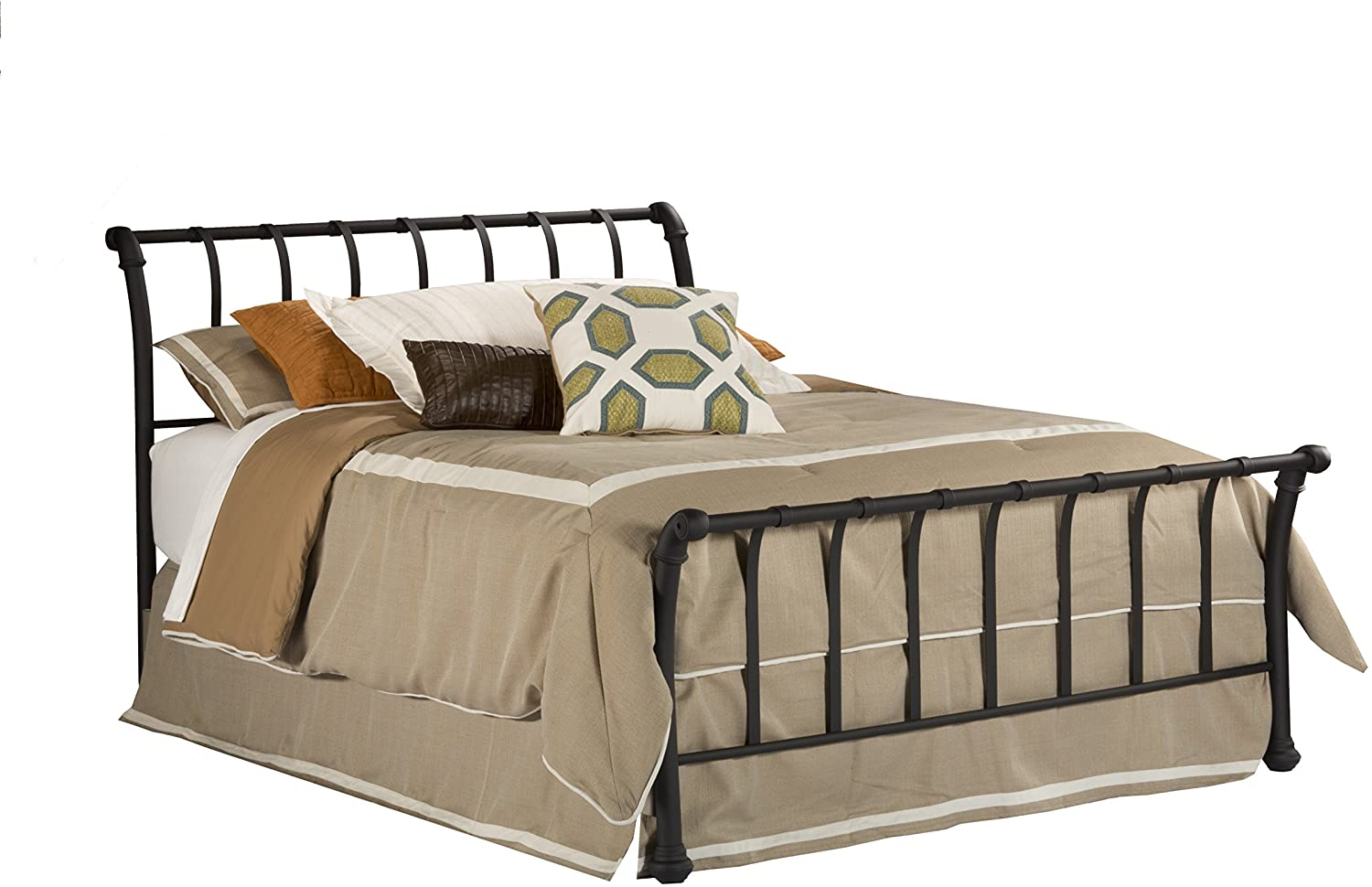 Wrought iron sleigh bed idea