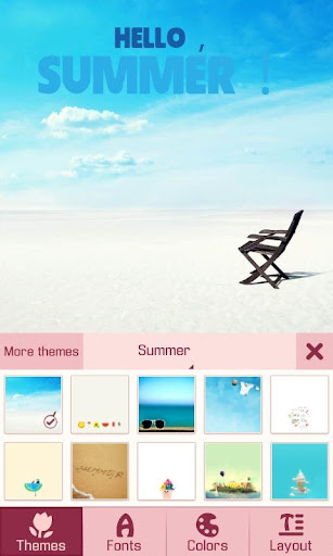 Summer Theme TextCutie apk