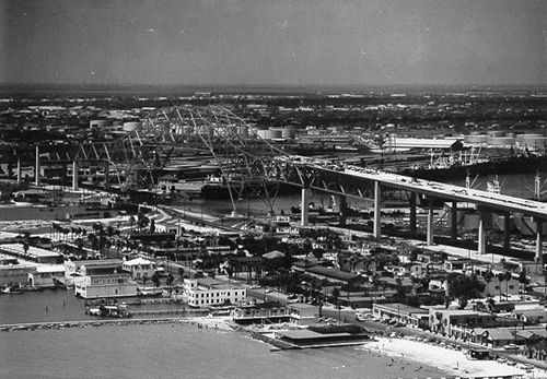 TX - Corpus Christi Harbor Bridge under construction