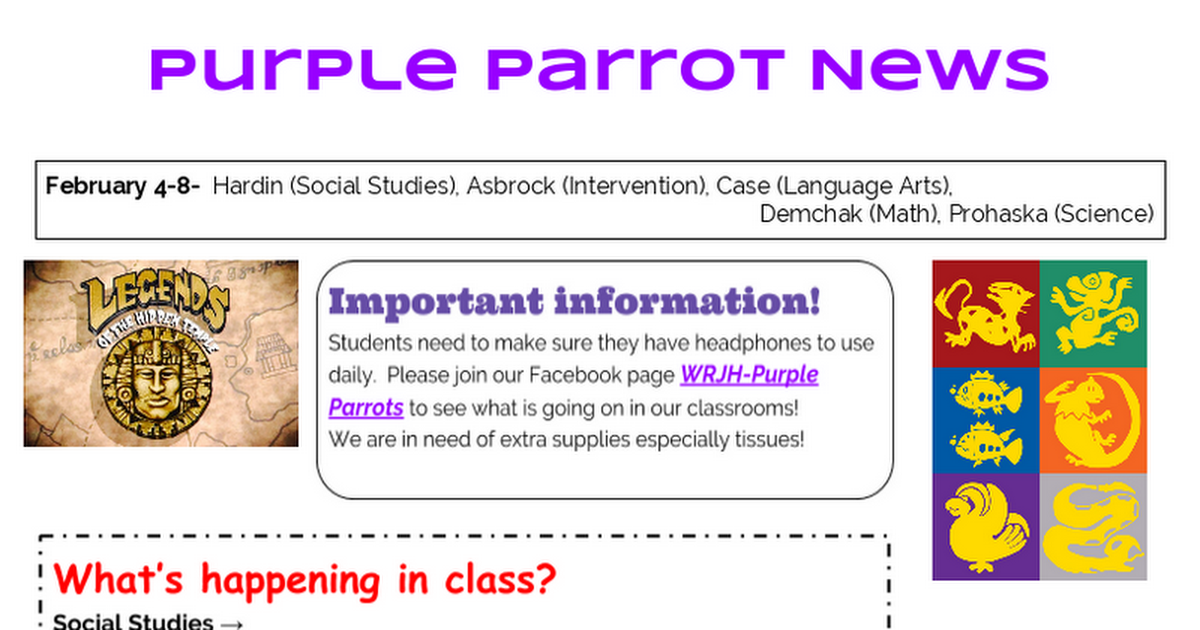 2.4-8 - Purple Parrots 