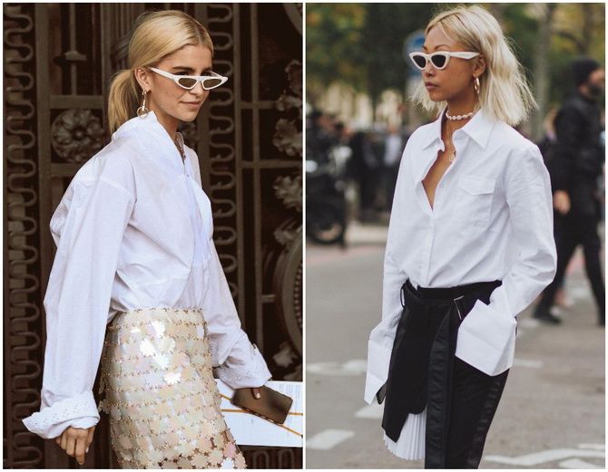 Women's oversized shirt: how to wear in 2021-2022 1