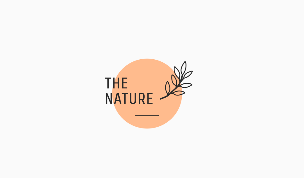 Logotipo Da Planta Círculo Laranja