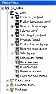 The Project Viewer pane