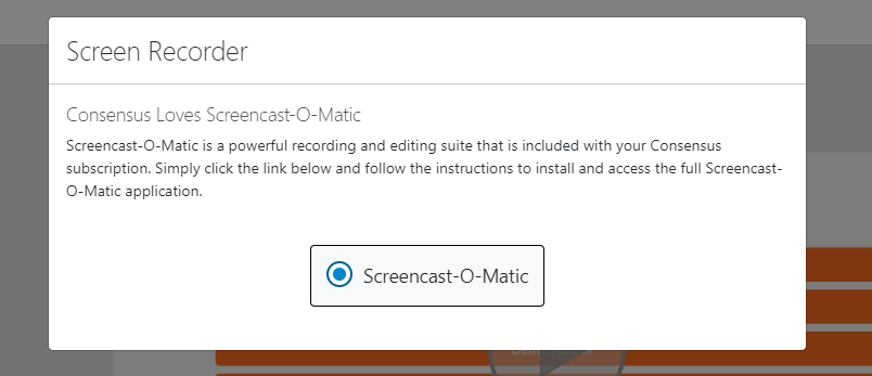 How to download the included Screen Recording tool (Screencast-O-Matic)