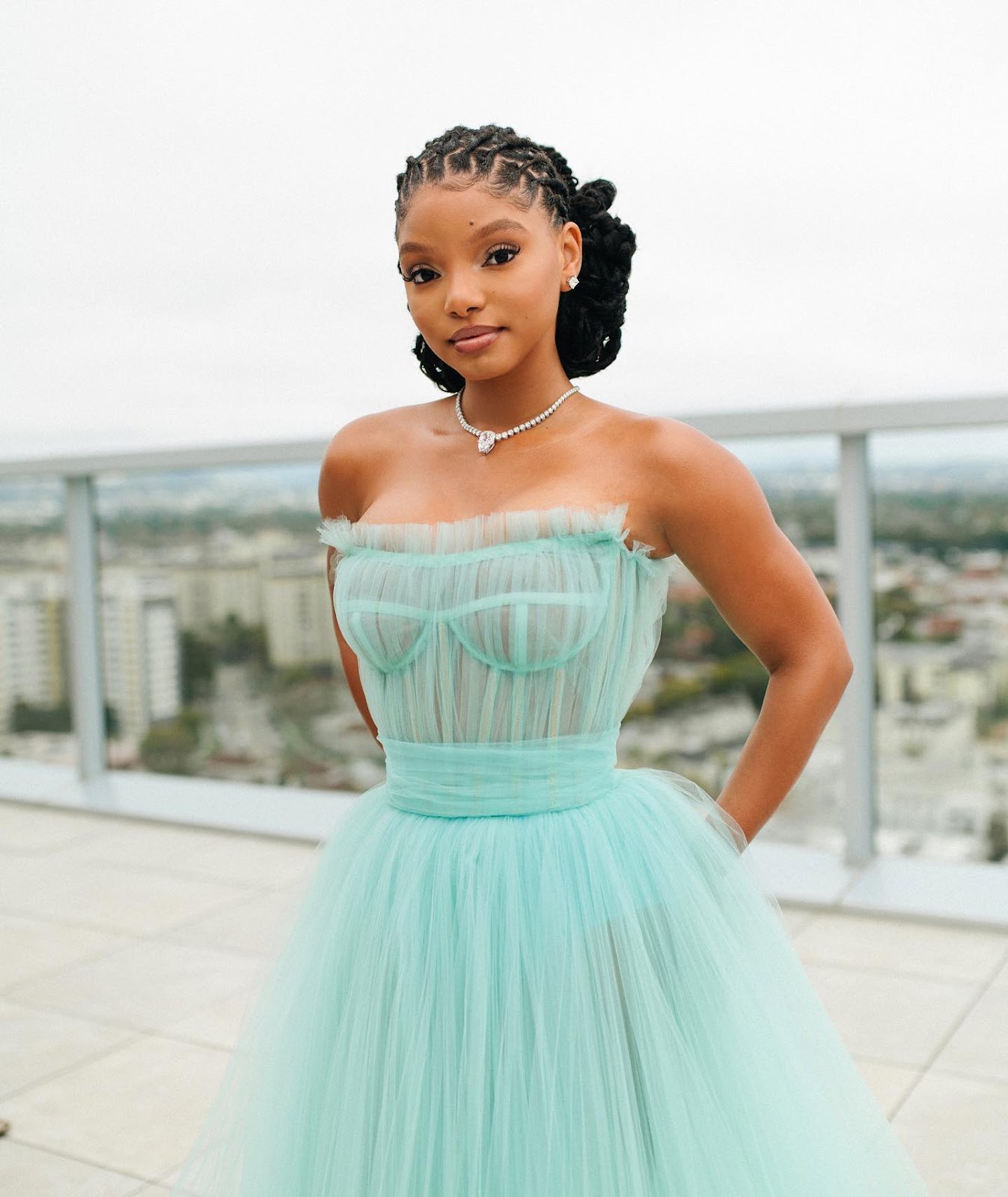 Locs in a Low Bun by halle bailey