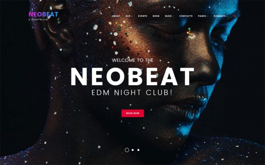 Neobeat - Tema de WordPress para clubes nocturnos y entretenimiento