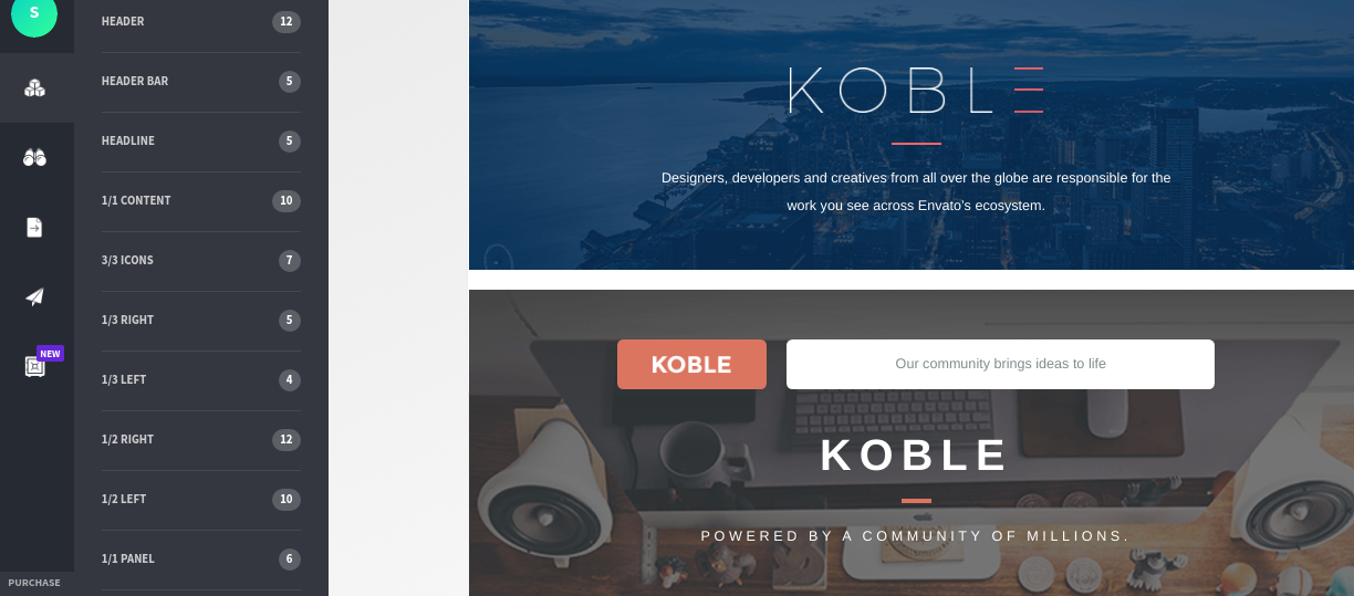 Koble Email Template Builder