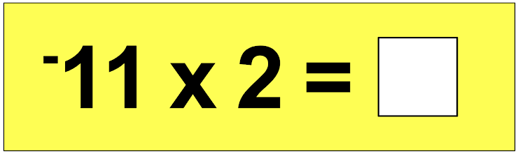 Remember when multiplying:
(Negative)N x (Positive)P = (Negative)N