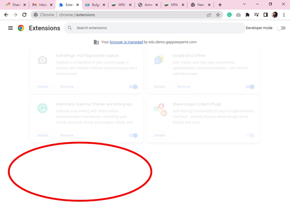 Rimossa l'estensione Chrome Contatti condivisi per Gmail