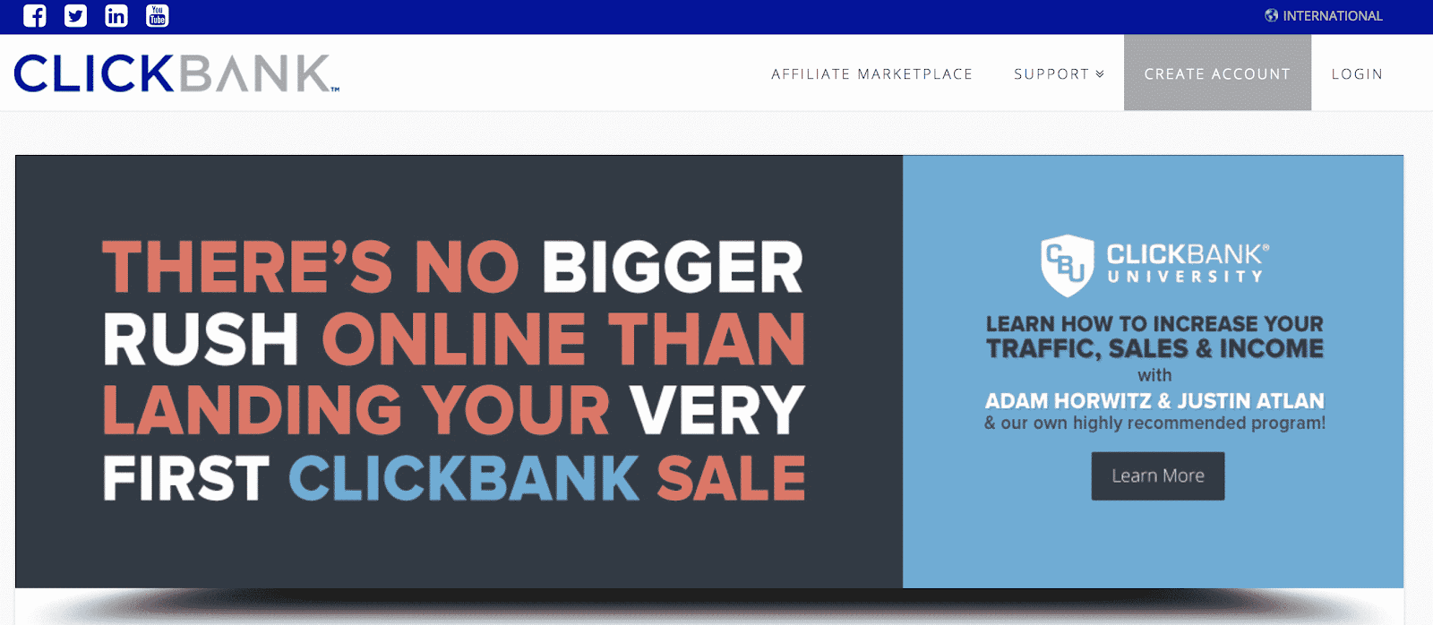 Clickbank Affiliate Marketing Website