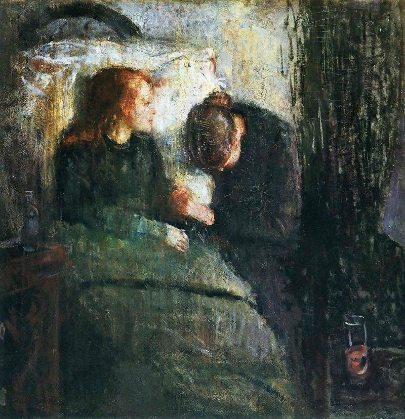 The Sick Child, 1885, oil on canvas
