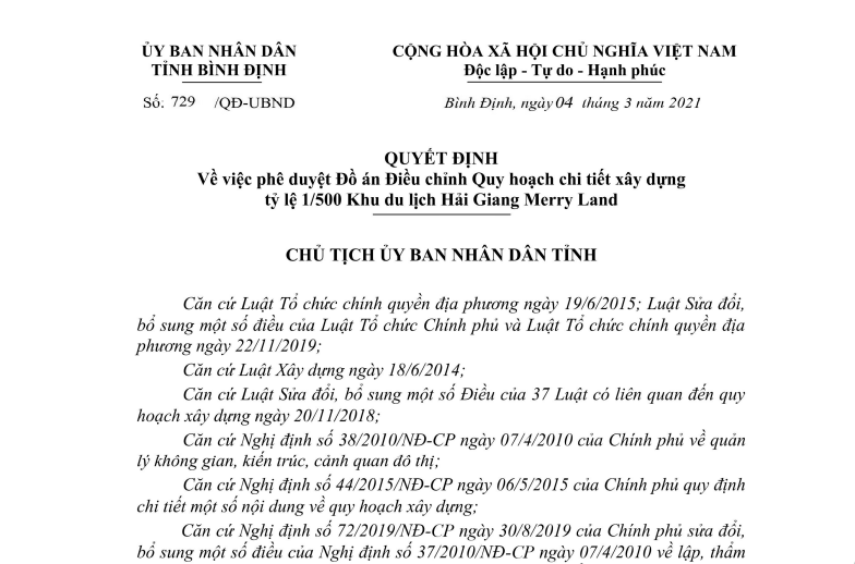 1 phần nội dung trong hồ sơ triển khai dự án