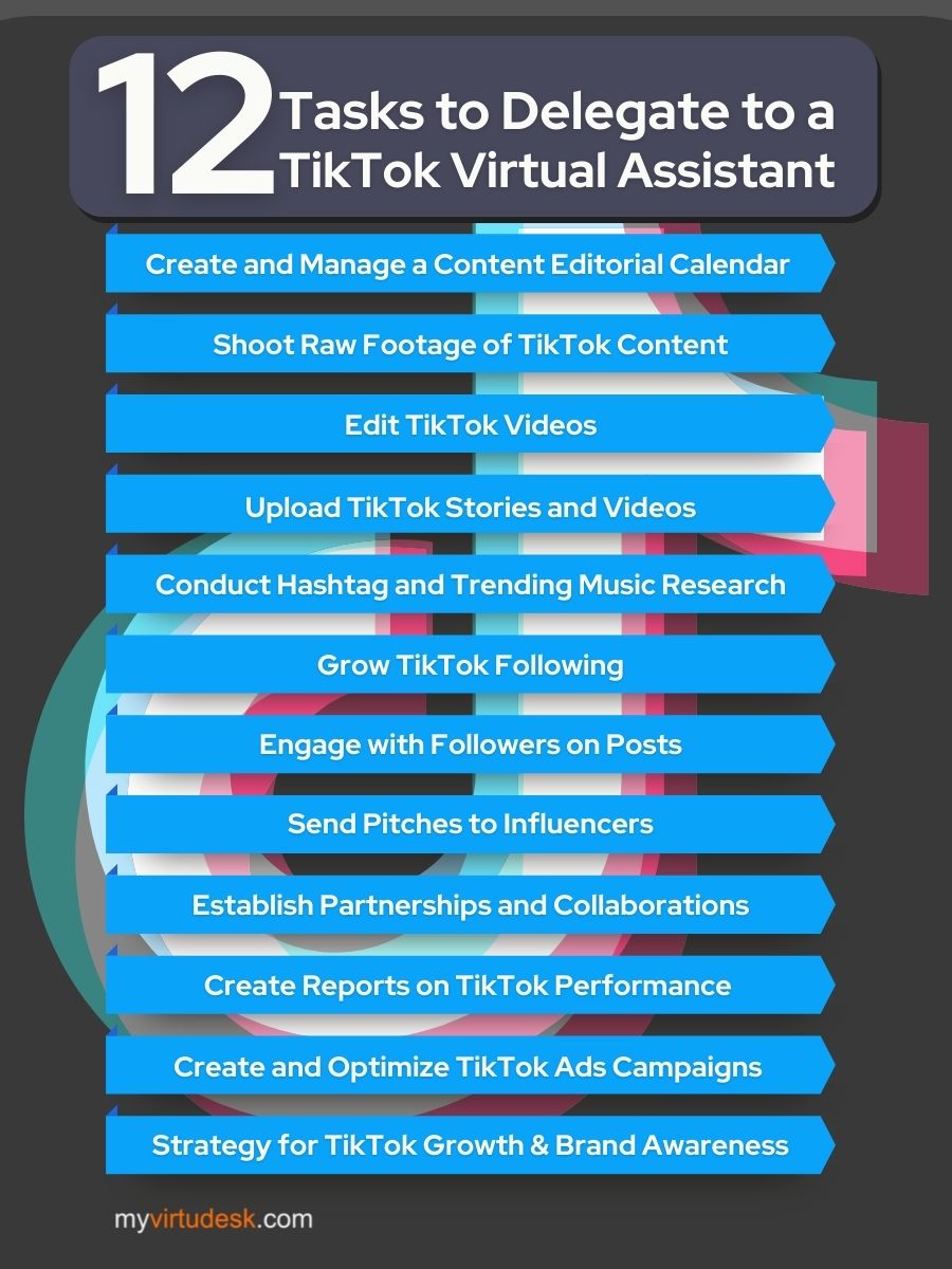 Tiktok virtual assistant tasks