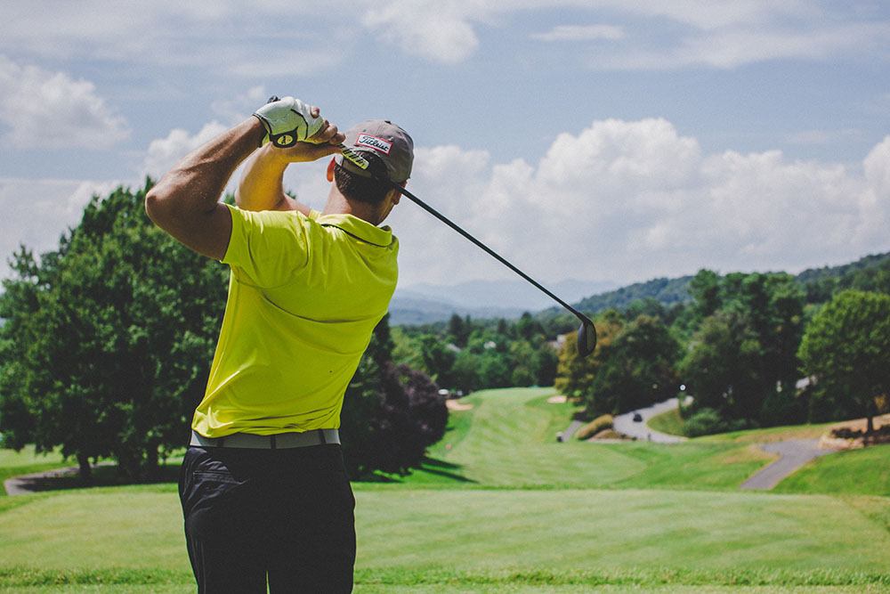 golfer follow through