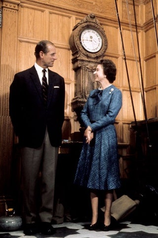 Prince Philip and the Queen at Balmoral Castle 1976