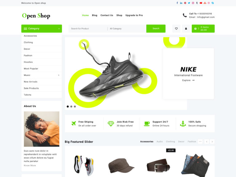 web bán hàng đẹp  openshop