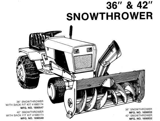 how to mount simplicity snow blower to garden tractor