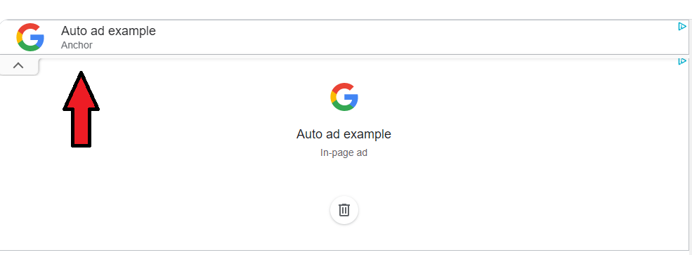 how looks adsense wide screen ad on desktop, adsense wide screen anchor ad