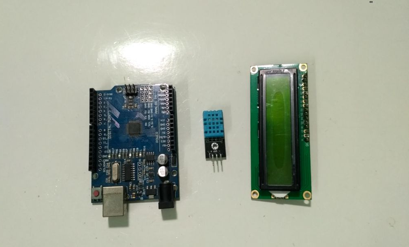 Arduino UNO Based Weather Station Project Circuit Diagram