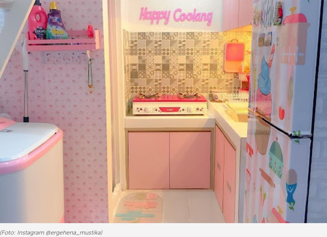 Dapur kecil dekat kamar mandi