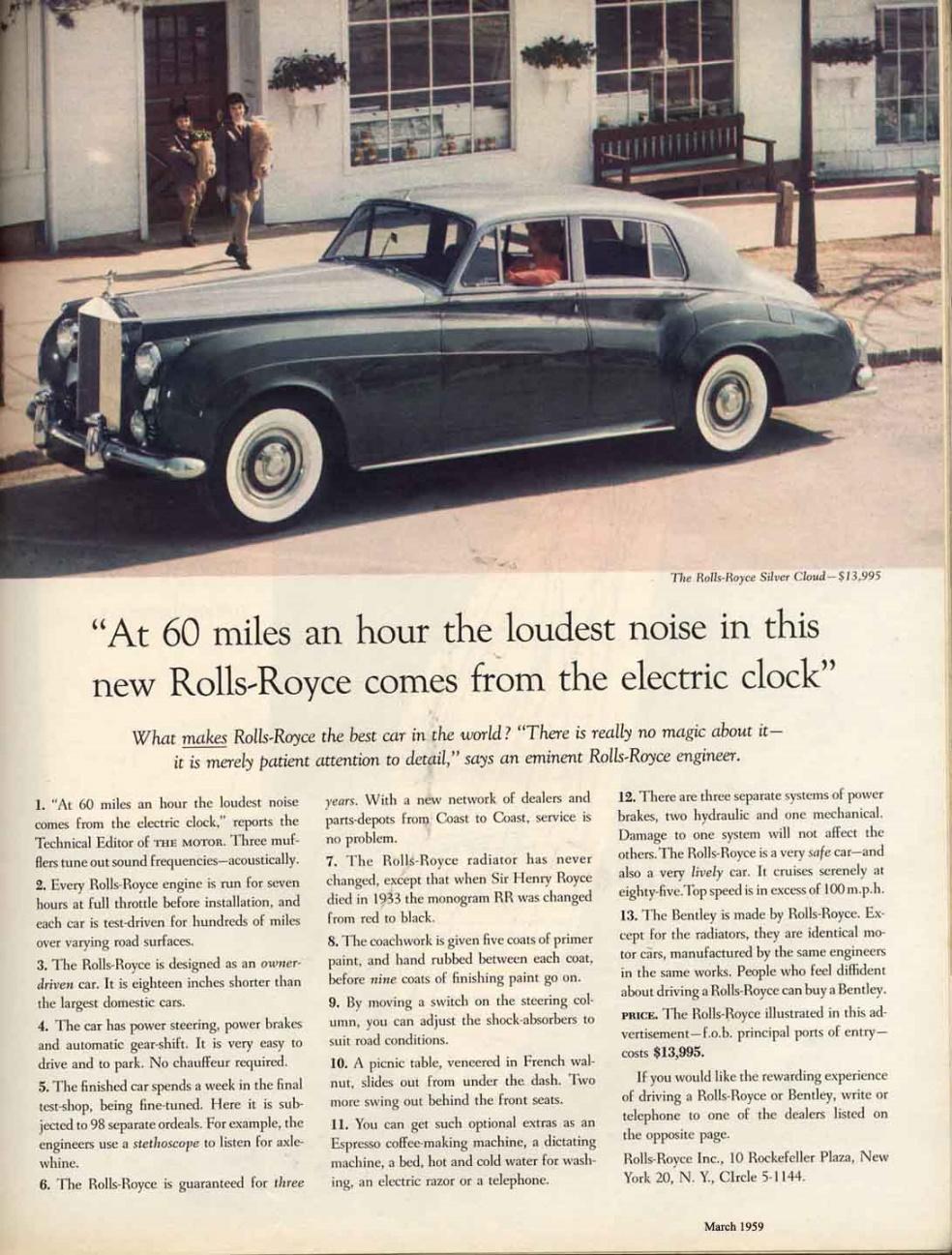 Image result for david ogilvy rolls royce ad