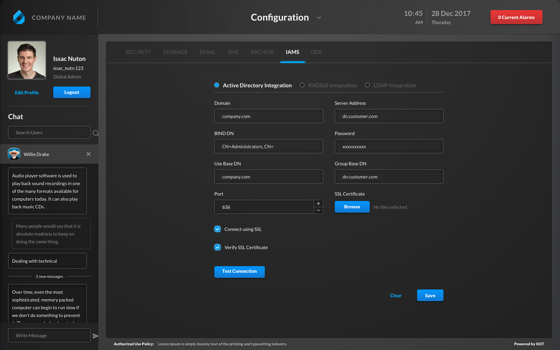 A screenshot of the Active Discovery Integration feature in IIOT