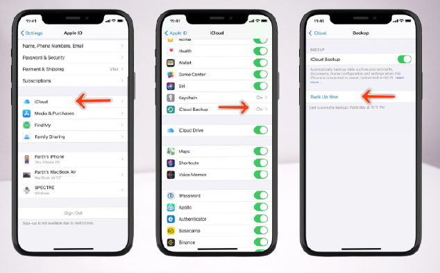  iCloud Backup Steps