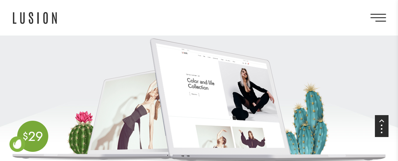 Lusion Ecommerce website theme