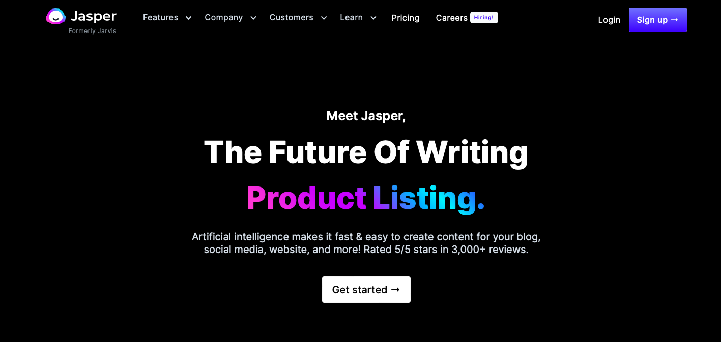 Jasper.ai content marketing tool