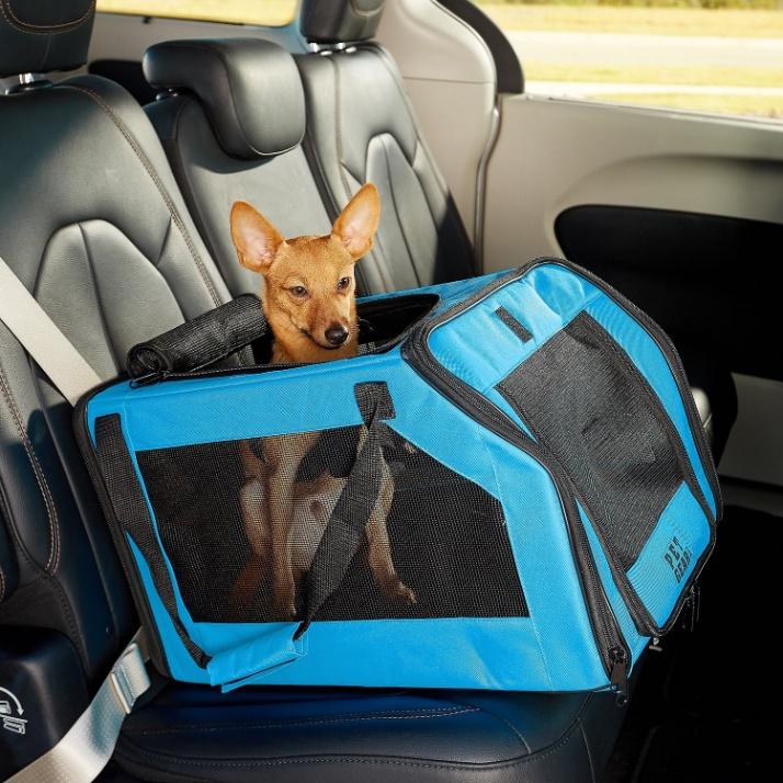 PET GEAR Signature Dog & Cat Car Seat & Carrier Bag, Aqua - Chewy.com