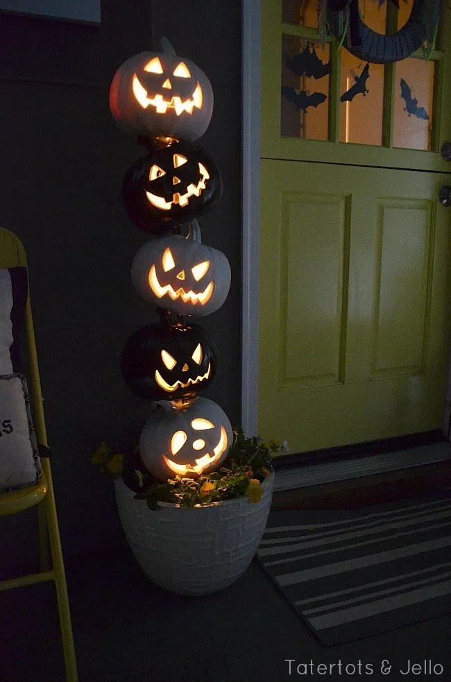 Jack-o'-Lantern Topiary: These 30 DIY Halloween Decorations That Are Wickedly Creative will save you money and allow your creativity to flourish