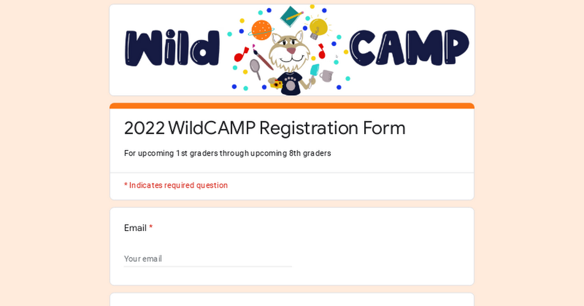 21-22 WildCAMP Registration Form