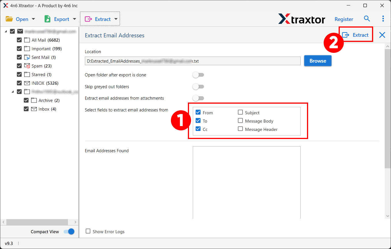extract emails