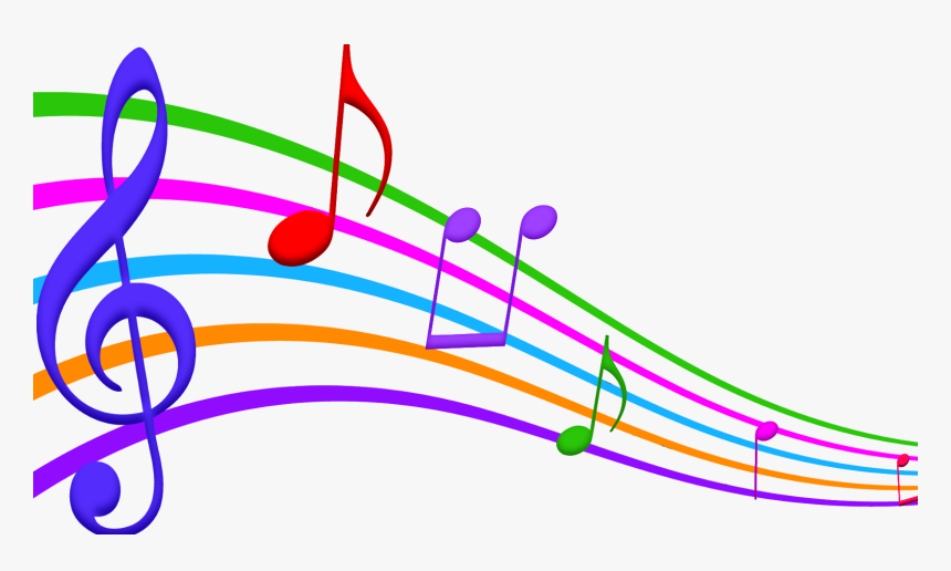 Musical Note Staff Color Clip Art - Notas Musicales De Colores Png,  Transparent Png , Transparent Png Image - PNGitem