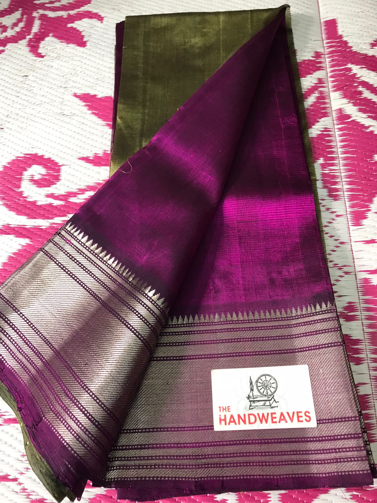 Mangalagiri Handloom Pure Pattu By Cotton With 250 K Border Saree