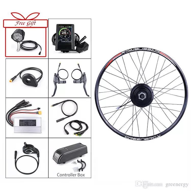 BAFANG E-bike ฮับด้านหน้ามอเตอร์48V 500W Bafang Brushless Gear 20/26/27.5/700C นิ้ว