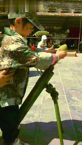 Mortar toy launcher