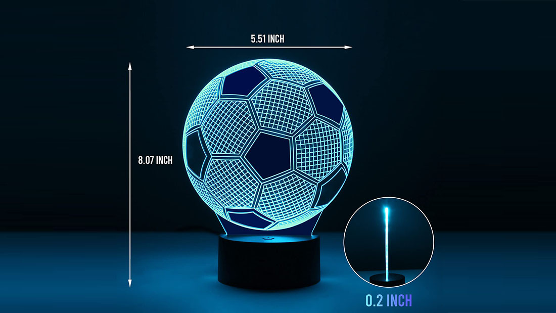 fc barcelona 3D led football night light company logo promotional gifts