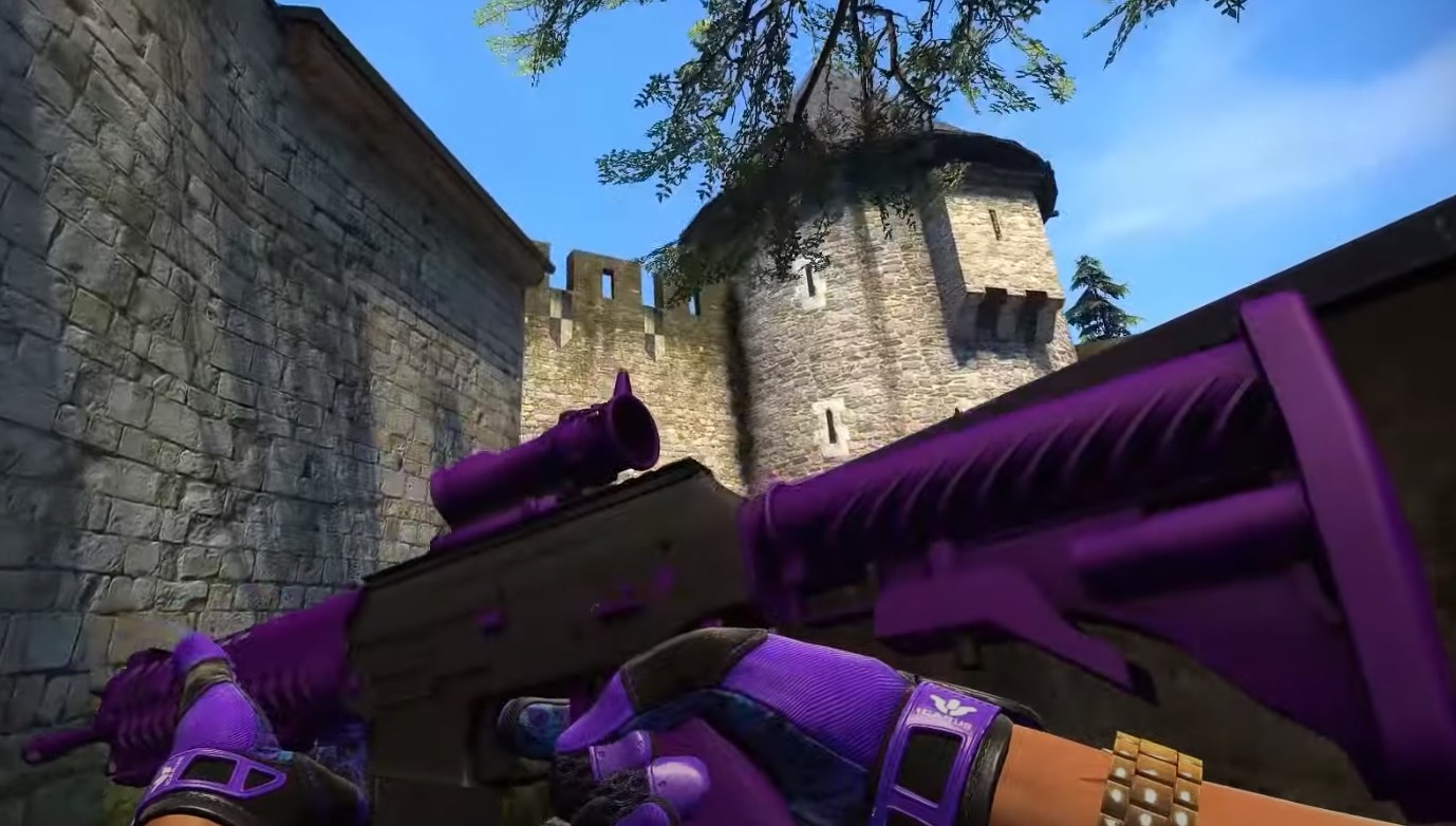 SG 553 Ultraviolet violet rifle skin in CS:GO