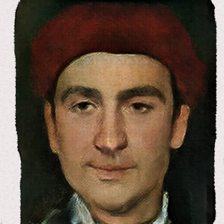 Э.Р. Чеветт "Портрет мужчины" 1877г.
Из собрания музея города Бушей, Великобритания.