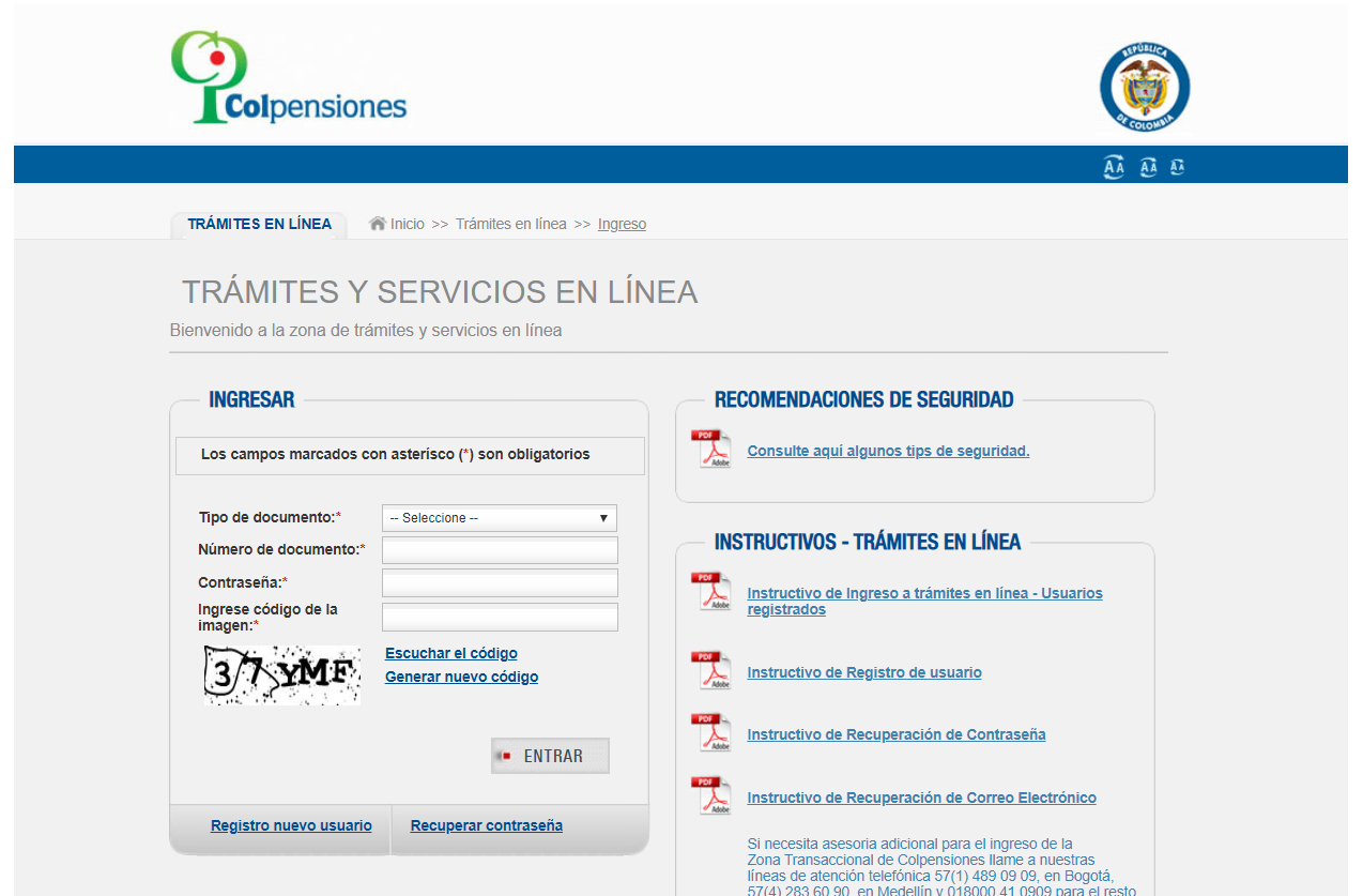 Colpensiones oficina virtual desprendible de pago