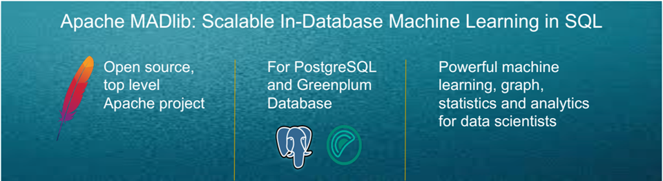 MADlib support in Greenplum SQL