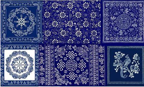 Nantong blue calico art 