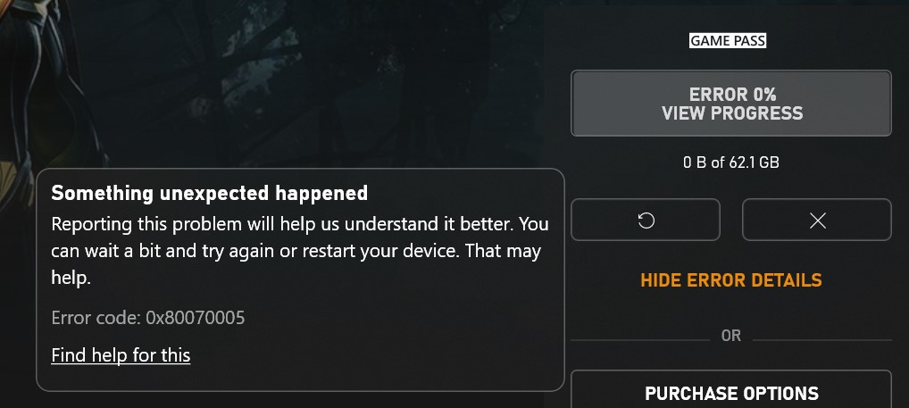 How To Fix Game Pass for PC Error: 0x80070005 - Touch, Tap, Play