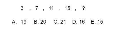 Sample CogAT Number Series Question