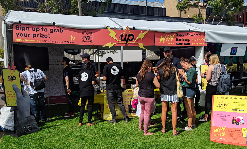 Real life execution of O-Week set up at Deakin University Waurn Ponds