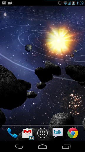 Download Asteroid Belt Live Wallpaper apk