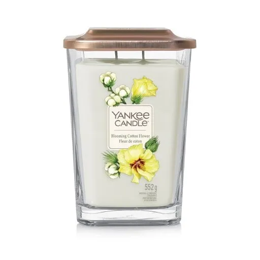 A Blooming Cotton Flower Yankee Candle Jar