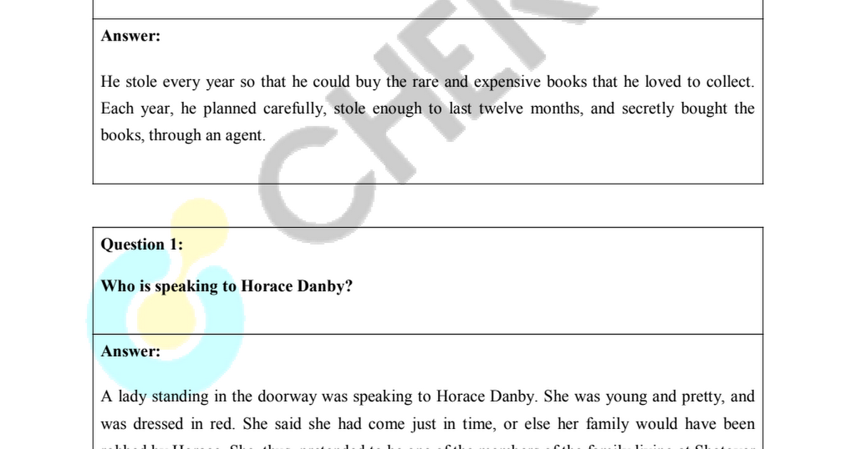 Ncert solutions for class 10 english chapter 4 a question of trust